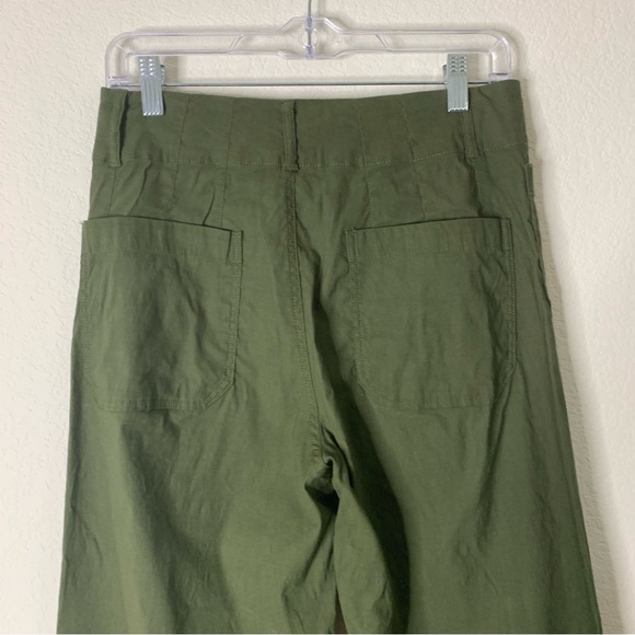 Maeve by Anthropologie the Colette green wide leg crop pants 28 - Picture 5 of 10